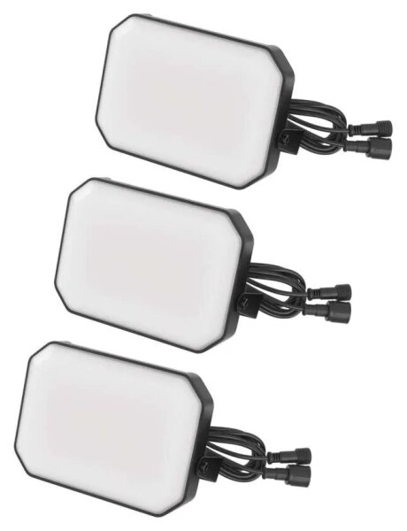 SET 3x LED RGBIC Proiettore da esterno dimmerabile LED/14W/230V 3000-6500K IP65 Wi-Fi Tuya