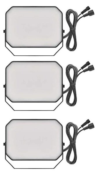 SET 3x LED RGBIC Proiettore da esterno dimmerabile LED/14W/230V 3000-6500K IP65 Wi-Fi Tuya