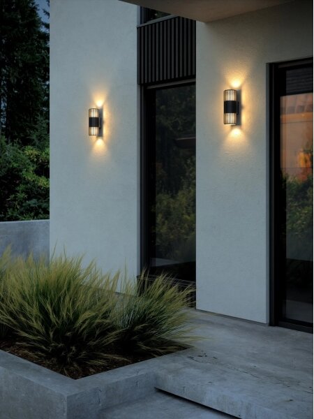 Nordlux - Applique da esterno ALUDRA 2xE27/15W/230V IP54 nero