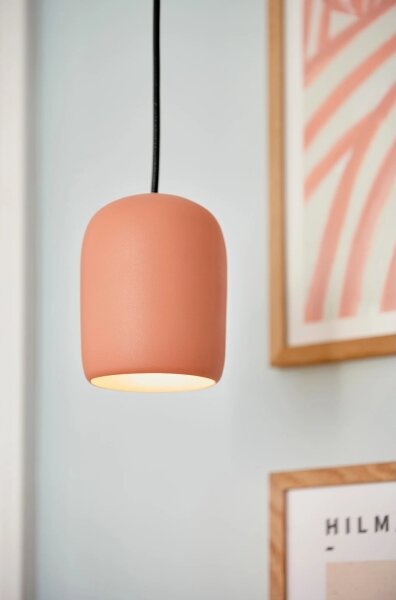 Nordlux - Lampadario a sospensione con filo NOTTI 1xE27/25W/230V arancione