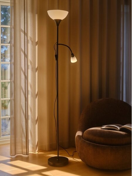 Nordlux - Lampada con piedistallo LAURIA 1xE27/40W/230V + 1xE14/15W