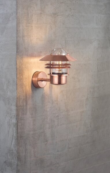 Nordlux - Applique da esterno BLOKHUS 1xE27/60W/230V IP54 rame