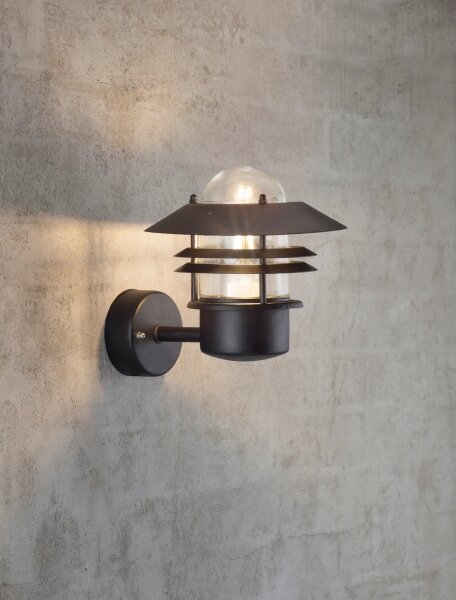 Nordlux - Applique da esterno BLOKHUS 1xE27/60W/230V IP54 nero
