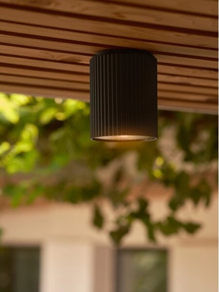 Nordlux - Plafoniera da esterno KYKLOP 1xGU10/15W/230V IP54 nero