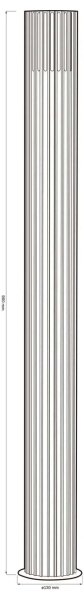 Lampada da esterno KUUSAMO 1xE27/20W/230V 74 cm IP54 antracite