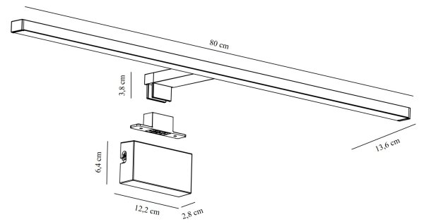 Nordlux - Illuminazione a LED per specchi da bagno MARLEE LED/11,5W/230V IP44