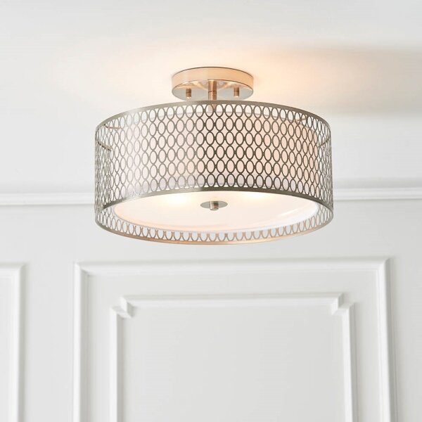 Endon 81966 - Lampadario a plafone CORDERO 3xE27/10W/230V cromo opaco