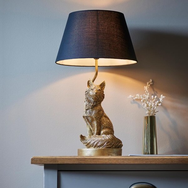 Endon 106796 - Lampada da tavolo FOX 1xE14/6W/230V nero/ottone