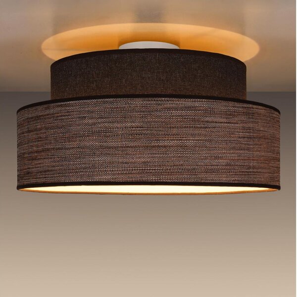 Plafoniera GRACE 1xE27/60W/230V diametro 40 cm marrone/beige