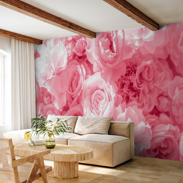 Carta da parati Rose rosa, Carta da parati Floreale, Carta da parati Rose, w08061 : Uwalls.it