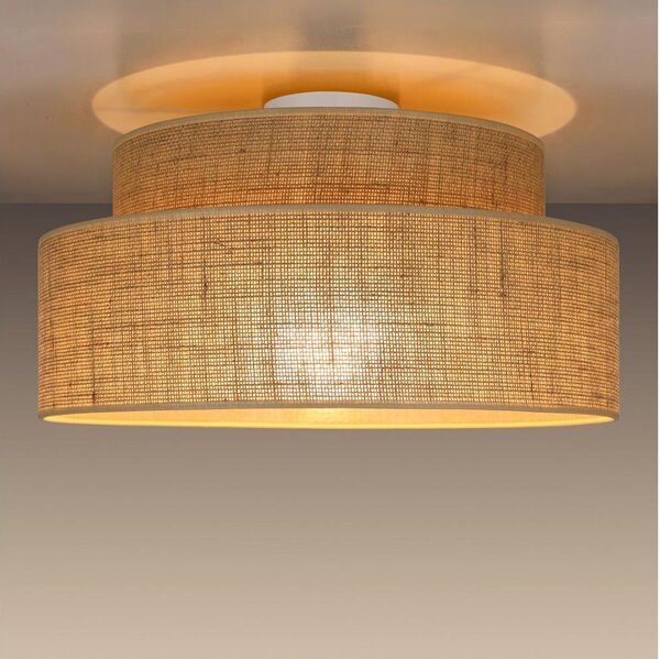 Plafoniera BOHO 1xE27/60W/230V diametro 40 cm beige