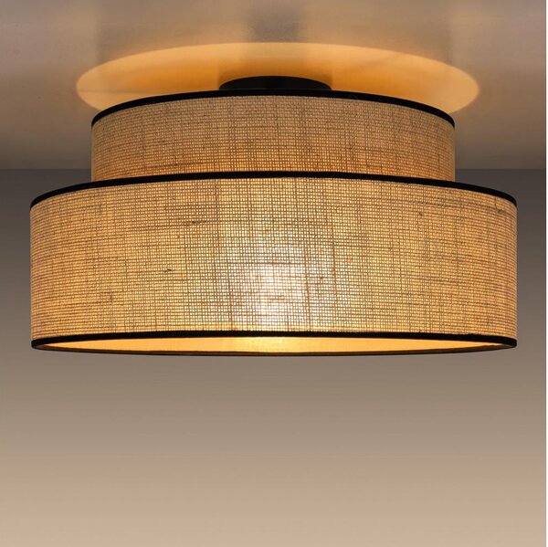 Plafoniera BOHO 1xE27/60W/230V diametro 40 cm beige