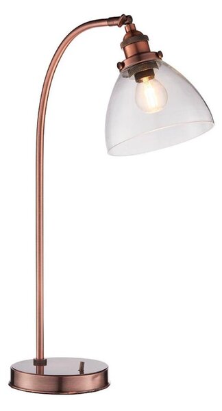 Endon 77861 - Lampada da tavolo HANSEN 1xE27/40W/230V rame