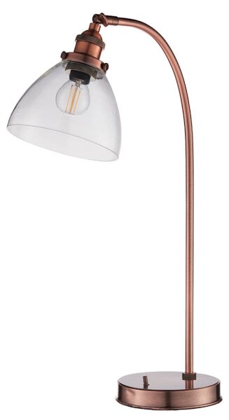 Endon 77861 - Lampada da tavolo HANSEN 1xE27/40W/230V rame