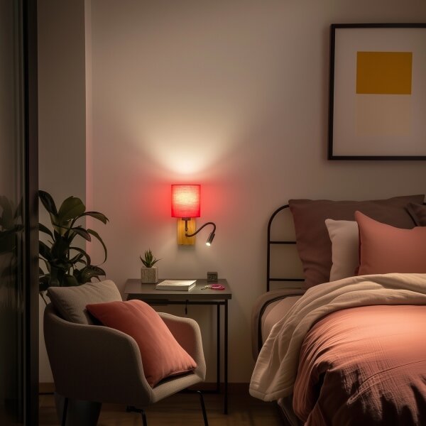 Brilagi - Applique a LED NUBILA WOOD 1xE27/25W/230V + LED/3W quercia/rosa