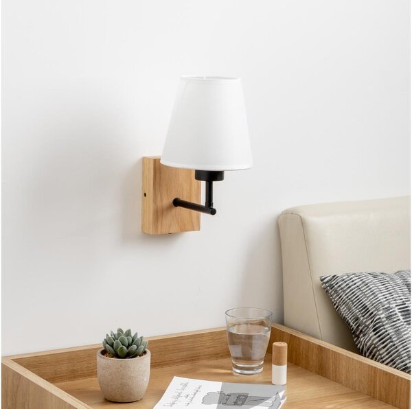 Brilagi - Applique NUBILA WOOD 1xE27/25W/230V quercia/bianco