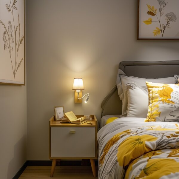 Brilagi - Applique a LED NUBILA WOOD 1xE27/25W/230V + LED/3W quercia/marrone