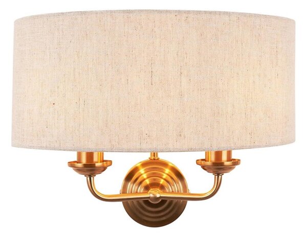 Endon 110726 - Applique HIGHCLERE 2xE14/40W/230V beige/ottone