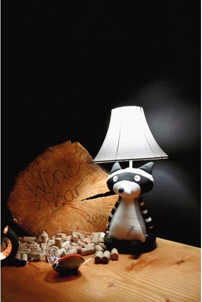 Happy Lamps - Lampada da tavolo LED per bambini BEN LED/5,4W/230V raccoon