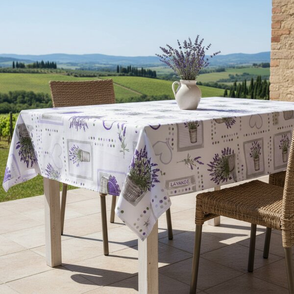 Tovaglia in cotone Lavanda vintage