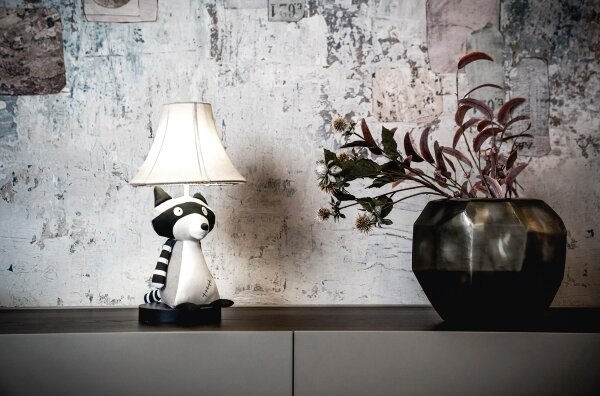 Happy Lamps - Lampada da tavolo LED per bambini BEN LED/5,4W/230V raccoon