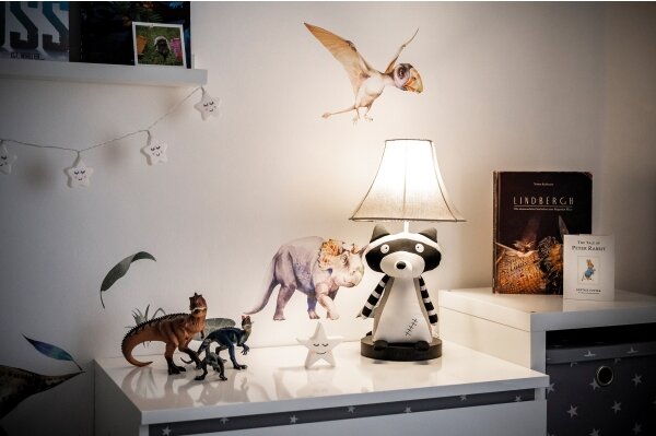 Happy Lamps - Lampada da tavolo LED per bambini BEN LED/5,4W/230V raccoon
