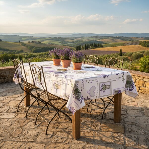 Tovaglia in cotone Lavanda vintage