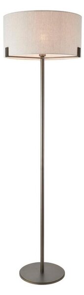 Endon 72634 - Lampada con piedistallo HAYFIELD 1xE27/40W/230V marrone/grigio