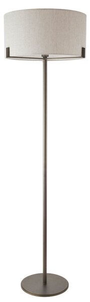 Endon 72634 - Lampada con piedistallo HAYFIELD 1xE27/40W/230V marrone/grigio