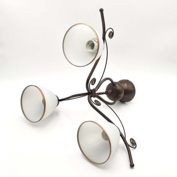 Lampadario a plafone RETRO 3xE27/60W/230V patina di bronzo