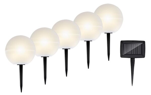 Grundig - SET 5x LED RGBW Lampada solare LED/3,2V IP44