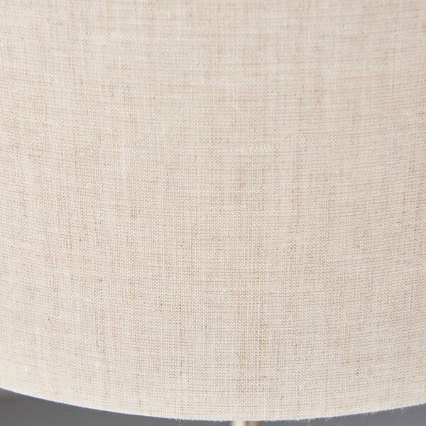 Endon 94369 - Lampada da tavolo HIGHCLERE 3xE14/18W/230V beige/cromo opaco