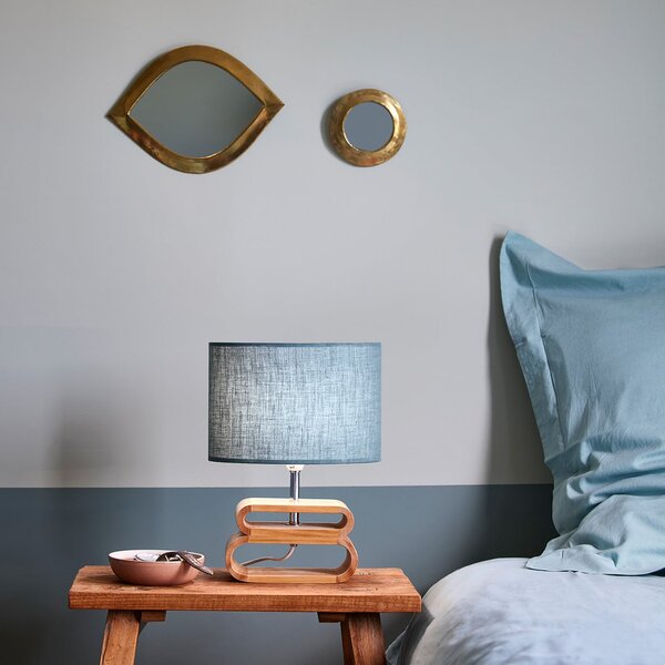 Lampade da tavolo COREP, Oslo, Blu, Soggiorno, Tessuto / Tessile, Scandinavo