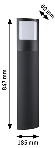 Paulmann 94515 - LED/8,5W IP44 PADEA lampada dimmerabile per numero civico 230V