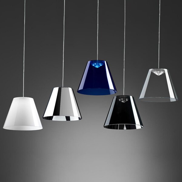 Lampada a sospensione Rotaliana, Dina, Blu, Soggiorno, Plastica, Design