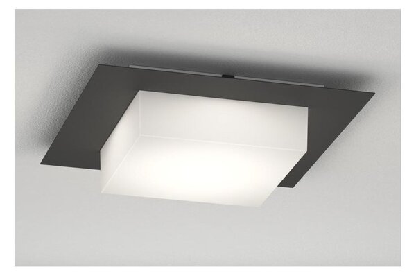 MIAMI PLUS APPLIQUE PLAFONIERA QUADRATA IP54 IN ALLUMINIO 5 COLORI DIFFUSORE BIANCO LAMPADINE GX53 SOSTITUIBILI
