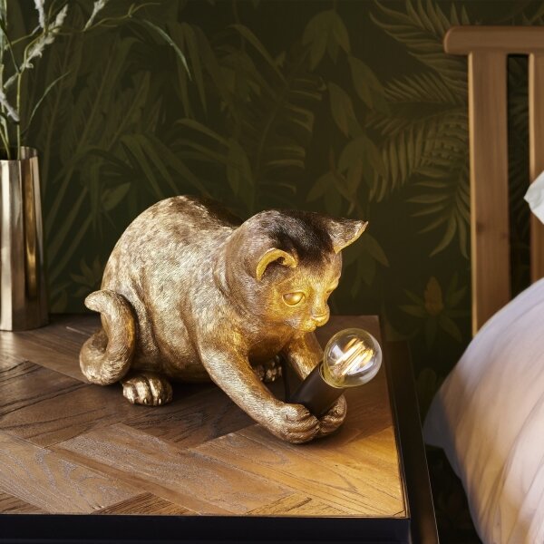 Endon 107389 - Lampada da tavolo KITTEN 1xE14/7W/230V oro