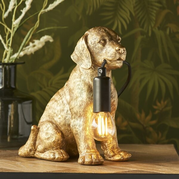 Endon 107364 - Lampada da tavolo PUPPY 1xE14/7W/230V oro