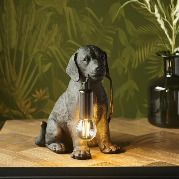 Endon 107365 - Lampada da tavolo PUPPY 1xE14/7W/230V nero