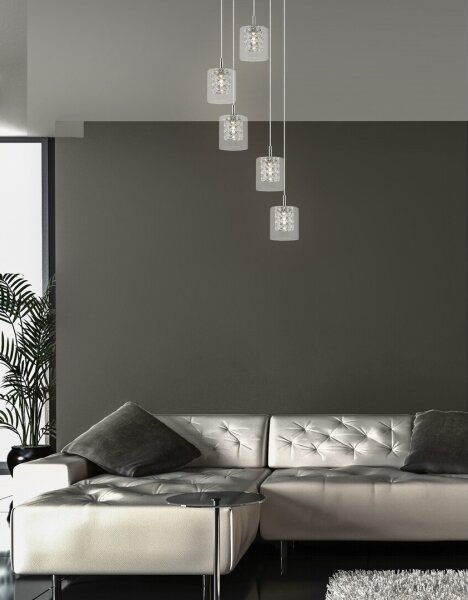 Rabalux 3117 - Lampadario in cristallo su filo DUCHESS 5xG9/40W/230V