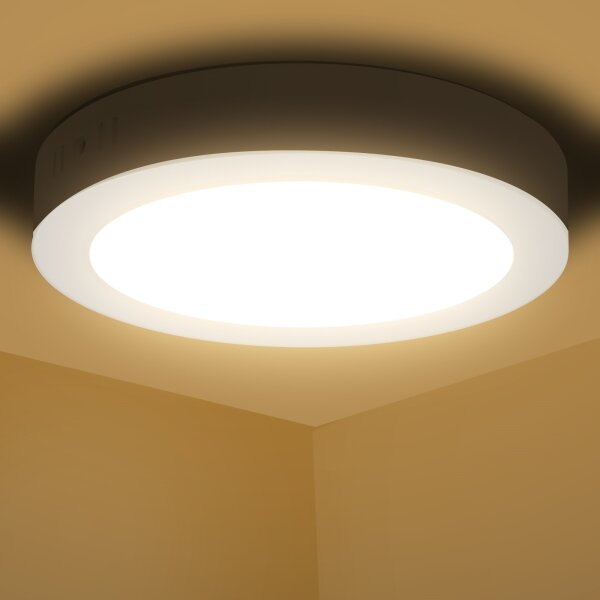 Aigostar - LED Plafoniera LED/12W/230V diametro 17,4 cm 3000K bianco