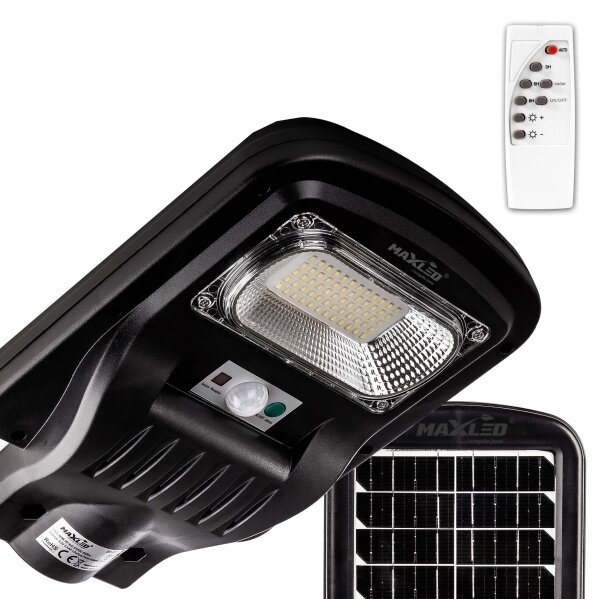 Lampada stradale solare LED con sensore LED/60W/6V 6500K IP65 + telecomando