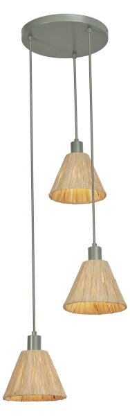 Ledvance - Lampadario a sospensione con filo DECOR RAFFIA 3xE27/15W/230V bastone di rafia