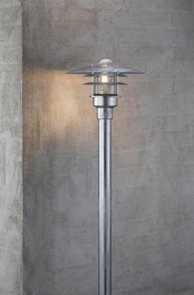 Nordlux - Lampada da esterno LONSTRUP 1xE27/60W/230V IP44 cromo opaco 116 cm