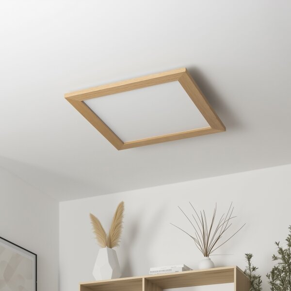 Brilagi - Plafoniera LED SLIMFRAME WOOD LED/36W/230V 49,5x49,5 cm marrone