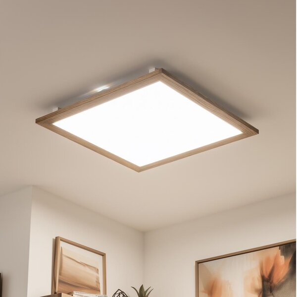 Brilagi - Plafoniera LED SLIMFRAME WOOD LED/58W/230V 64x64 cm marrone