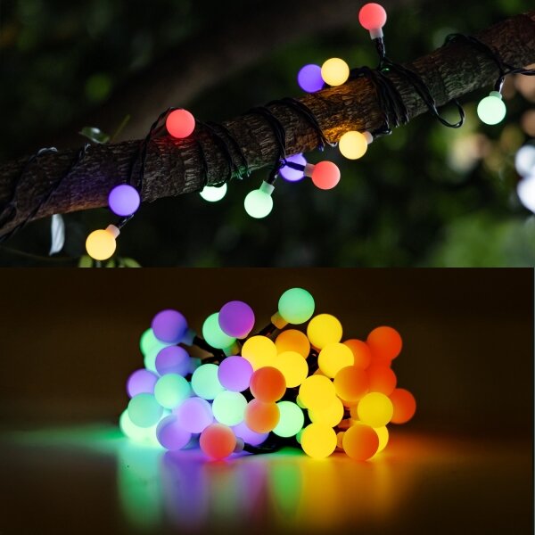Aigostar - Catena solare LED 50xLED/8 funzioni 12m IP65 multicolore