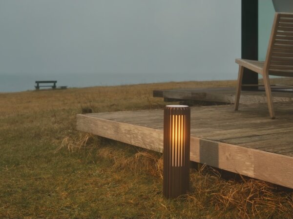 Nordlux - Lampada da esterno ALUDRA 1xE27/15W/230V IP44 marrone 45,4 cm