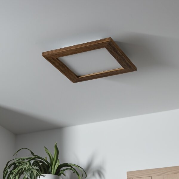 Brilagi - Plafoniera LED SLIMFRAME WOOD LED/25W/230V 34x34 cm marrone
