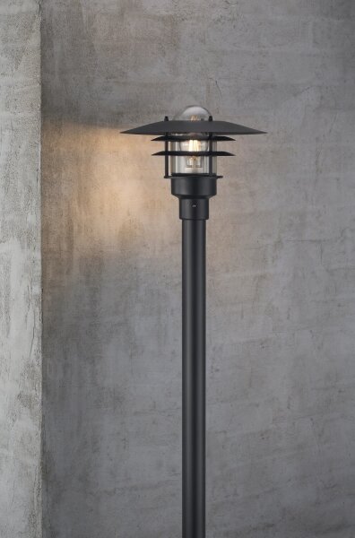 Nordlux - Lampada da esterno LONSTRUP 1xE27/60W/230V IP44 nero 116 cm